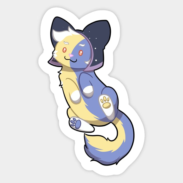 Collector the cat Sticker by dragonlord19